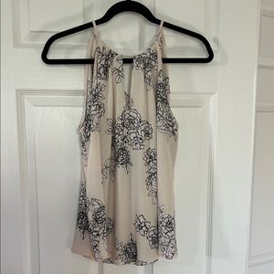 Lush Floral Camisole - Cream and Black